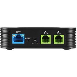 Grandstream HT802 v2 Adaptador de Teléfono Analógico SIP-ATA con 2 Puertos FXS Negro