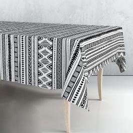 Exma Rollo de Hule Mantel Cenefa Blanca y Negra 140 cm x 25 m PVC con Soporte TST Precio: 57.88999975. SKU: B1CSGWT92P