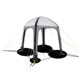 Kampa Refugio inflable AIR Shelter 200 2x2m Gris y negro KAM5056446107266