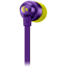 Logitech G G333 Auriculares In-Ear con Micrófono, Cableados, Jack 3.5mm, Morados para Oculus Quest 2 256 GB y 64 GB