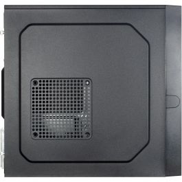 Inter-Tech IT-6505 Retro Micro Torre PC micro ATX Negra - Chasis Computadora de Sobremesa Compacta