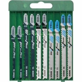 Bosch Juego de 10 Hojas de Sierra de Calar para Madera y Metal, Referencias TT 101 B, T 144 D, T 119 BO, T 118 A, T 127 D Precio: 23.50000048. SKU: B1GYLRQL46