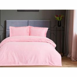 Juego de Cama 1 Funda Nórdica 220x240 cm + 2 Fundas de Almohada 60x60 cm 100% Algodón Satén Rosa