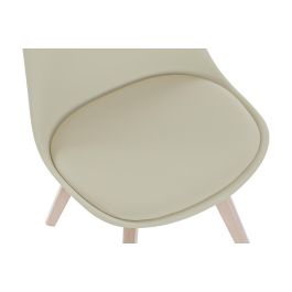 DKD Home Decor Silla Scandi Beige Natural 55 x 83 x 48 cm