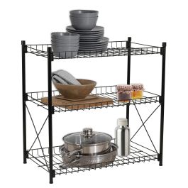 Confortime Estantería 3 Niveles Metal 52 x 34 x 55 cm (2 Unidades)