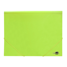 Liderpapel Carpeta Liderpapel Gomas Solapas Polipropileno DIN A4 Amarillo Fluor Opaco 100 Hojas