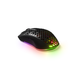 SteelSeries Aerox 3 Wireless ratón gaming mano derecha RF Wireless + Bluetooth Óptico 18000 DPI Negro Núm. artículo 62612