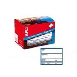 Apli Rollo 200 Etiquetas Envío 324, Blanco sobre Azul, 82x109 mm, Adhesivo Permanente Precio: 15.49999957. SKU: S8400799
