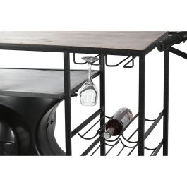 DKD Home Decor Botellero Loft Negro Marrón de Hierro y Mango | Estantería Decorativa para Vinos | Medidas: Largo 70 x Alto 106 x Ancho 195 cm DKD Home Decor Botellero Loft Negro Marrón de Hierro y Mango | Estantería Decorativa para Vinos | Medidas: Largo 70 x Alto 106 x Ancho 195 cm
