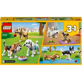 LEGO 31137 Creator Perros Adorables, Juego de Construcción 3 en 1, Juguete de Plástico con 475 Piezas para Niños