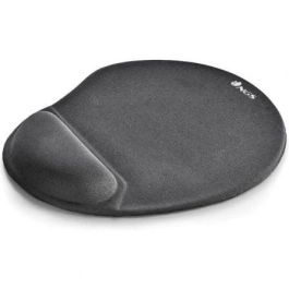 NGS Alfombrilla Mouse Pad Kilim Gel Negro, 250x210 mm, de Microfibra con Base Antideslizante