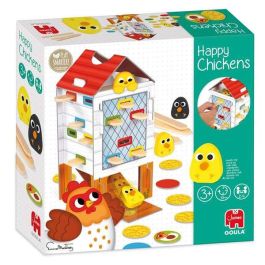 Goula Happy Chickens: Juego de Habilidad de Madera para Niños de 3 a 5 años, Encuentra los Pollitos Retirando Palos, Hasta 4 Jugadores