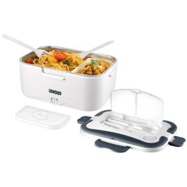 Unold 58850 Fiambrera Eléctrica Calentador de Comida 1.5L Gris/Blanco Acero Inoxidable/Plástico para Adultos