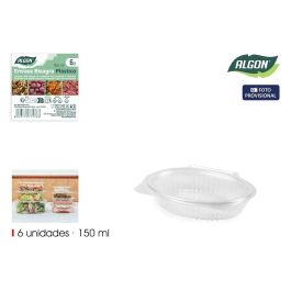Algon Set de 6 Envases con Bisagra Ops 150ml - Dimensiones: 11.5 cm Ancho x 3 cm Alto x 15 cm Largo (24 Unidades) Precio: 14.58999971. SKU: B1DGNB72S6