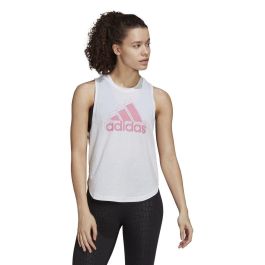 Camiseta de Tirantes Mujer Adidas AEROREADY Blanco 43,5