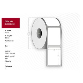Capture Label 70 x 30 - Core 25. White. Premium. DT. Permanent. 1.000 labels per roll. 4 rolls per box. Black Mark Precio: 82.49999978. SKU: B133KHZ58T