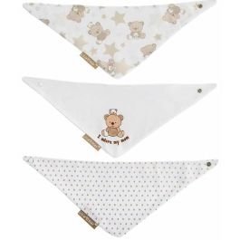 Set de Baberos Bear 42 x 16 cm 3 Piezas Set de Baberos Bear 42 x 16 cm 3 Piezas