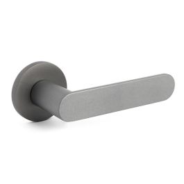 Jandel Shape 1320 Ø50 Juego de Manivelas con Roseta de Aluminio Antracita Roseta Redonda Ultra Fina 5mm