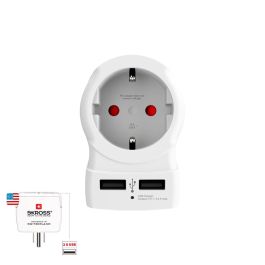 Skross Adaptador de Viaje Europeo a Estados Unidos con USB 1500281 Precio: 19.79000012. SKU: B1H37S4VSX