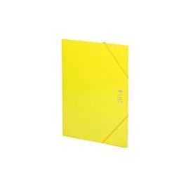 Carchivo Carpeta 3 Solapas de Cartón Plastificado Extra Brillante con Goma de Cierre, Color Amarillo Precio: 2.50000036. SKU: BIX2033L20
