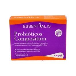 HEEL Probioticos Compositum 30 Cap. con 25 cepas probióticas, inulina, zinc para equilibrio microbiota intestinal y sistema inmune. Vegano, sin gluten ni lactosa. Precio: 11.4999995. SKU: B1FLYZYE5J