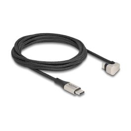 DeLOCK Cable USB 2.0 Tipo C a Tipo C Macho, Angulado 180°, 2 m, Negro, Compatible con USB Power Delivery 60 W
