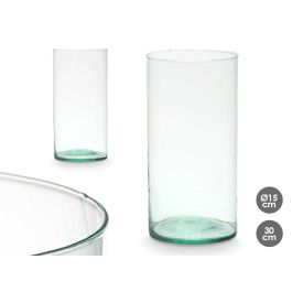 Jarrón de Vidrio Reciclado Cilíndrico 15x30 cm - Giftdecor (6 Unidades) Precio: 27.50000033. SKU: B135C3D6BQ