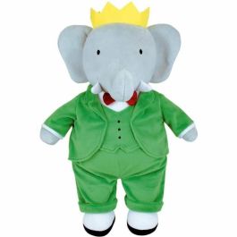 Jemini AAAAH92223 Peluche Elefante Babar de 40 cm, un juguete suave para niños, ideal para fomentar la imaginación y decorar la habitación.