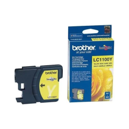 Brother LC1100Y Cartucho de Tinta Genuino Amarillo. Calidad Original para Impresiones con Colores Intensos y Claridad Perfecta.