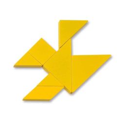 Cayro Juego Tangrams de Madera para hasta 4 Jugadores con 3 Niveles de Dificultad 31,5x18x3 cm