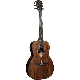 LAG Guitarra Acústica Parlor A/E Sauvage Natural Satinado Electroacústica Folk Tapa Sólida Brankowood Electrónica Stage-Lâg