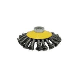 Mota Herramientas Cepillo cónico de alambre trenzado Ø100mm Fhr100 para limpieza de metales
