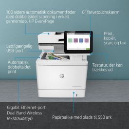 HP Color LaserJet Enterprise Flow MFP M578c, Laser, 1200 x 1200dpi, 38ppm, A4, 1250MB, CGD, 8" HP Color LaserJet Enterprise Flow MFP M578c, Laser, 1200 x 1200dpi, 38ppm, A4, 1250MB, CGD, 8"