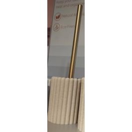 Escobillero Glam DKD Home Decor Crema Dorado 10.5 x 38 x 10.5 cm (6 Unidades) Escobillero Glam DKD Home Decor Crema Dorado 10.5 x 38 x 10.5 cm (6 Unidades)