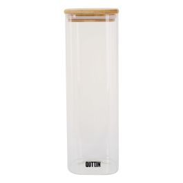 Quttin Tarro de Boro Cuadrado Bambú 8x27 cm 1300 ml (12 Unidades) Quttin Tarro de Boro Cuadrado Bambú 8x27 cm 1300 ml (12 Unidades)