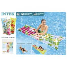 Intex Colchoneta 5 tubos Fashion 183x69 cm PVC - Modelos Surtidos