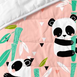 Colcha HappyFriday Moshi Moshi Rosa 200 x 260 cm Oso Panda