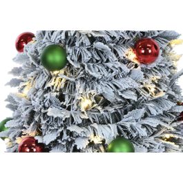DKD Home Decor Árbol de Navidad Artificial LED IP44 Tradicional Verde 150x63.5 cm Plegable Desmontable