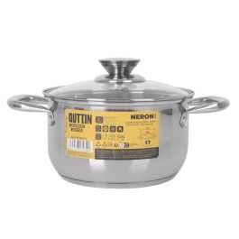 Cacerola Inde 18 cm (3L) Acero Inoxidable con Tapa New Ner (6 Unidades) Cacerola Inde 18 cm (3L) Acero Inoxidable con Tapa New Ner (6 Unidades)