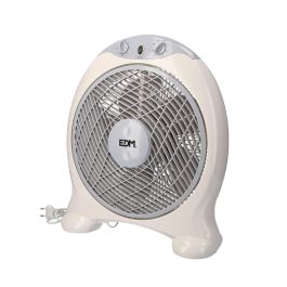 Ventilador box fan. color blanco/gri. potencia: 45w aspas: ø30,5cm 38,5x13x46cm edm