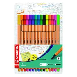 Stabilo Rotulador Punta Fibra Point 88 Estuche 15 Unidades + 5 Colores Neón Surtidos Trazo 0.4mm Precio: 13.59000005. SKU: S8417785