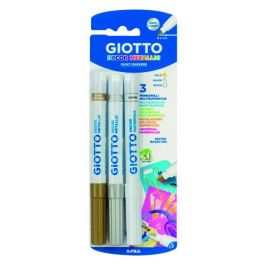 Giotto BLÍSTER 3 ROTULADORES DECOR METALLIC ORO, PLATA Y BLANCO F014700 Precio: 9.78999989. SKU: B17XJEXECW