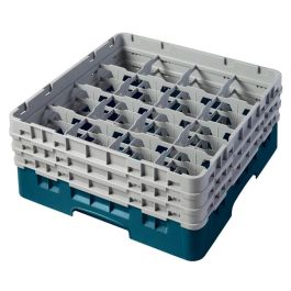 CAMBRO - 16S638-414 - Cesta de lavado 16 comp. 3 alturas - 10,9 cm Ø máx. - alt. máx. 17,6 cm - 50 x 50 x 22,5 cm - Cerceta Precio: 68.68999995. SKU: B1JCJKHD2T