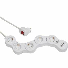 Regleta Enchufes 5 Tomas con Interruptor Brennenstuhl Vario-Power Blanco 3600 W USB x 2 (1,4 m) Precio: 35.78999952. SKU: B1JANG5MBV