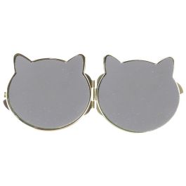 The Concept Factory Mon Chat Mon Ch 2 Espejos De Bolsillo Gato Doble Espejo Con 3 Aumentos 8x6.5cm