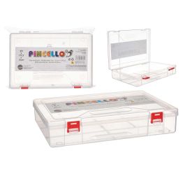 Caja Multiuso Plana Transparente Grande Pincello 29X6CM (24 Unidades) Precio: 78.58999973. SKU: B1AAS48SRT