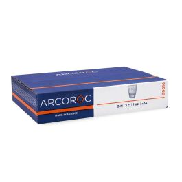 Arcoroc Gin Vasos de Vidrio, Juego de 24 Piezas, 3 cL, Transparente, Hecho en Francia, Apto Lavavajillas
