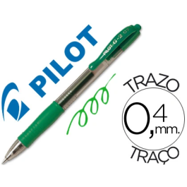 Pilot Bolígrafo G-2 Verde Tinta Gel Retráctil Sujeción Caucho Punta 0,7mm Trazo 0,4mm Precio: 16.59000024. SKU: S8422342
