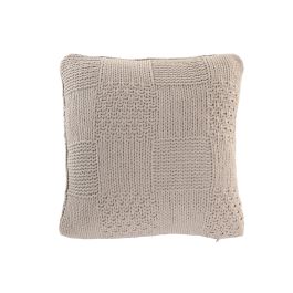 DKD Home Decor Cojín Urban Beige de Punto 45x45 cm Poliéster con Cremallera (2 Unidades) Precio: 27.69000058. SKU: B1HEKY6BT6