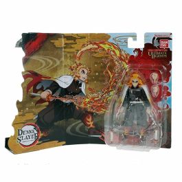 Bandai BAN1736489429386 Figura articulada Ultimate Legends HD Demon Slayer Kyojuro Rengoku 12 cm